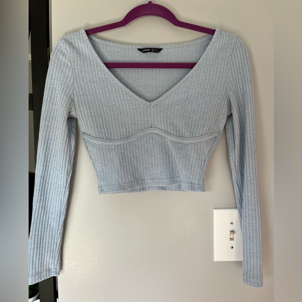 Baby Blue Ribbed Longsleeve
